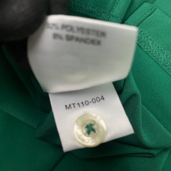 NWOT Masters Tech Polo Shirt Men's Medium Green Golf Performance Wear stretch - Picture 5 of 9